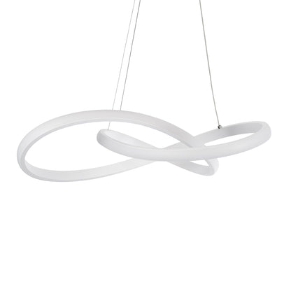 DEXTER 61050 Μοντέρνο Κρεμαστό Φωτιστικό Οροφής LED 72W 8064lm 300° AC 220-240V IP20 Ρυθμιζόμενο Λευκό CCT με Χειριστήριο από 2700K έως 6000K Dimmable - Lumileds SMD Chip - Λευκό Ματ - Μ56 x Π56 x Υ14