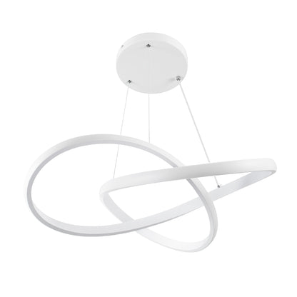 DEXTER 61050 Μοντέρνο Κρεμαστό Φωτιστικό Οροφής LED 72W 8064lm 300° AC 220-240V IP20 Ρυθμιζόμενο Λευκό CCT με Χειριστήριο από 2700K έως 6000K Dimmable - Lumileds SMD Chip - Λευκό Ματ - Μ56 x Π56 x Υ14