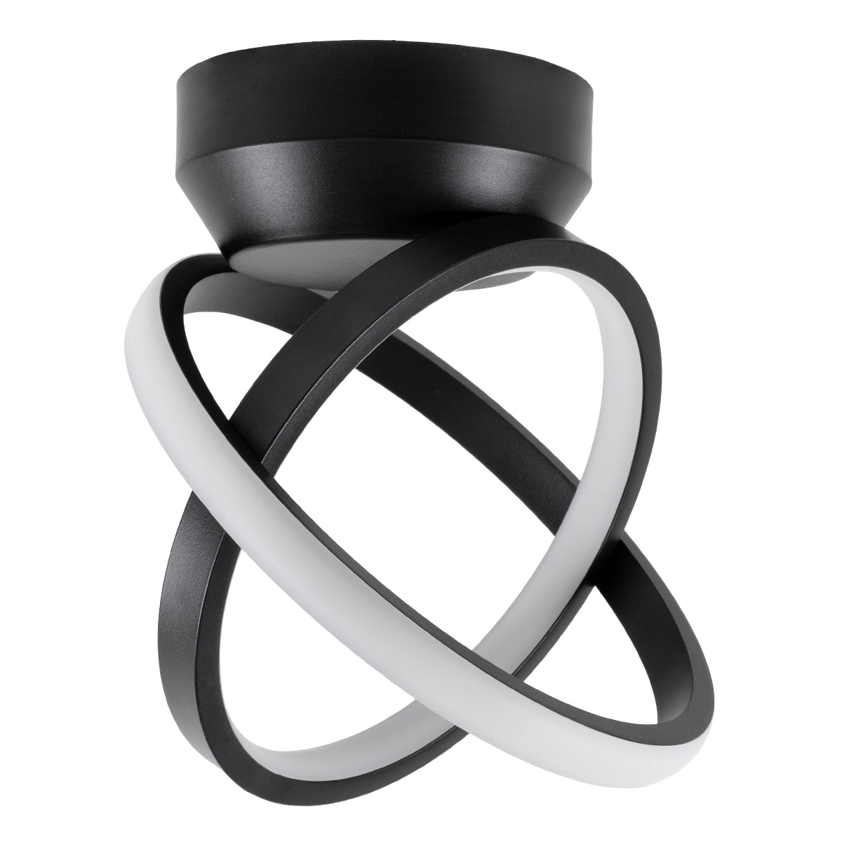 AMELIA 61052 Μοντέρνο Φωτιστικό Οροφής LED 20W 2400lm 300° AC 220-240V IP20 Ρυθμιζόμενο Λευκό CCT με On/Off 2700K/4500K/6000K - Lumileds SMD Chip - Μαύρο Ματ - Μ24.5 x Π16 x Υ25