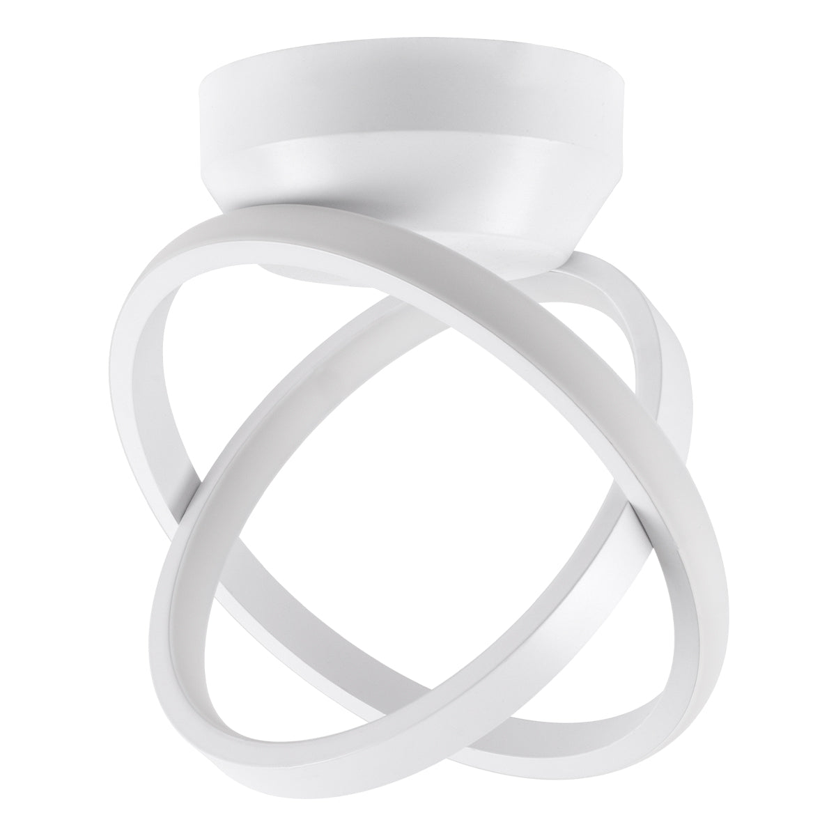 AMELIA 61053 Φωτιστικό Οροφής Design LED CCT 20W 2400lm 300° AC 220-240V - Εναλλαγή Φωτισμού μέσω Διακόπτη On/Off All In One Ψυχρό 6000k+Φυσικό 4500k+Θερμό 2700k Μ24.5 x Π16 x Υ25cm - Λευκό