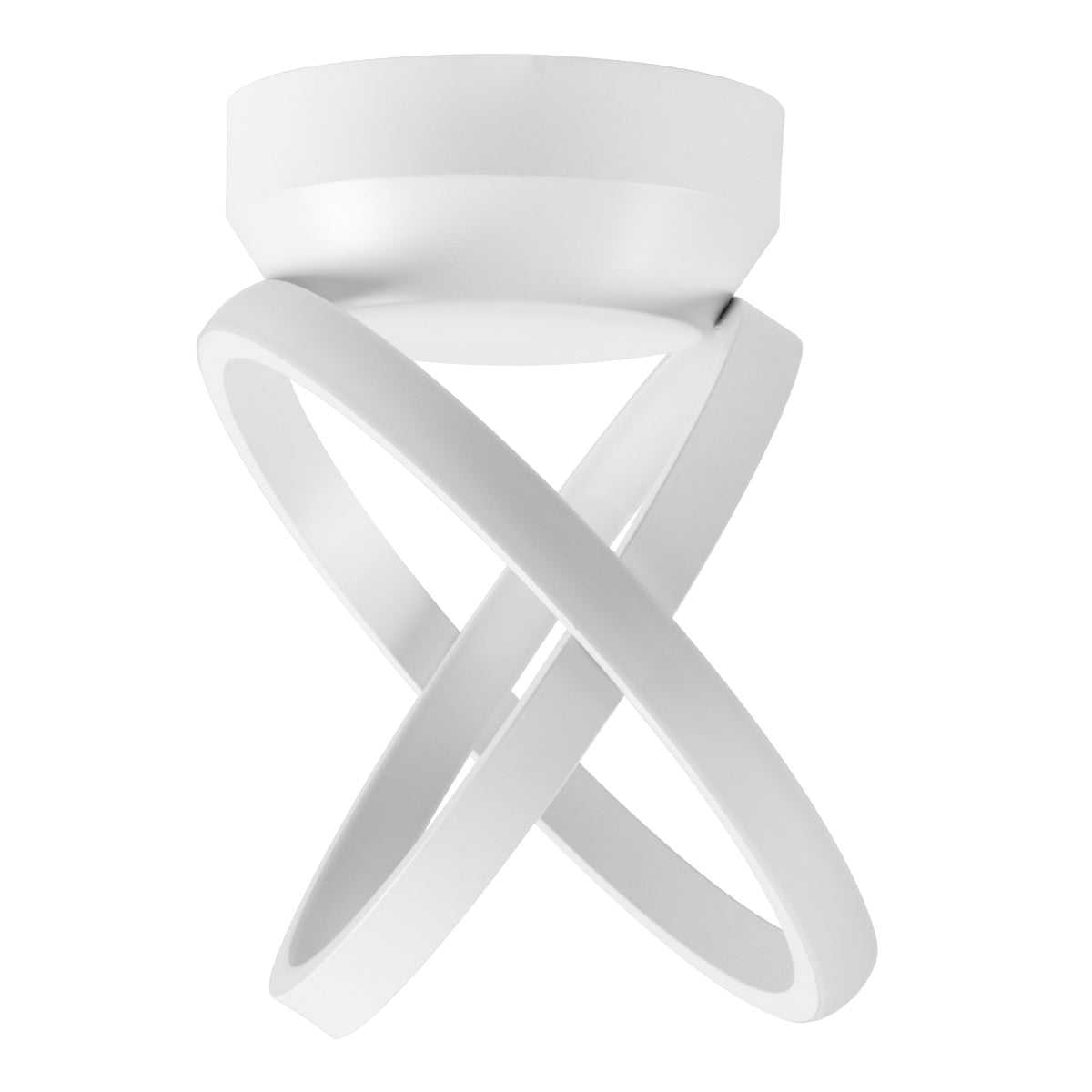 AMELIA 61053 Φωτιστικό Οροφής Design LED CCT 20W 2400lm 300° AC 220-240V - Εναλλαγή Φωτισμού μέσω Διακόπτη On/Off All In One Ψυχρό 6000k+Φυσικό 4500k+Θερμό 2700k Μ24.5 x Π16 x Υ25cm - Λευκό