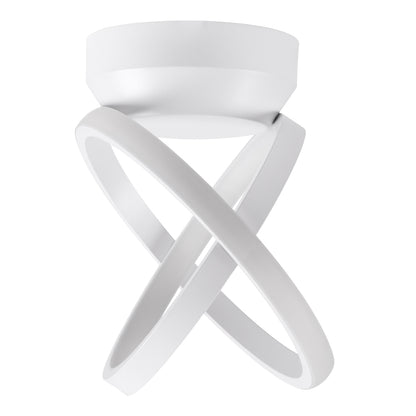 AMELIA 61053 Φωτιστικό Οροφής Design LED CCT 20W 2400lm 300° AC 220-240V - Εναλλαγή Φωτισμού μέσω Διακόπτη On/Off All In One Ψυχρό 6000k+Φυσικό 4500k+Θερμό 2700k Μ24.5 x Π16 x Υ25cm - Λευκό