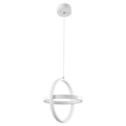 ALICE 61056 Κρεμαστό Φωτιστικό Οροφής Design LED CCT 20W 2400lm 300° AC 220-240V - Εναλλαγή Φωτισμού μέσω Διακόπτη On/Off All In One Ψυχρό 6000k+Φυσικό 4500k+Θερμό 2700k Μ25 x Π22 x Υ25cm - Λευκό