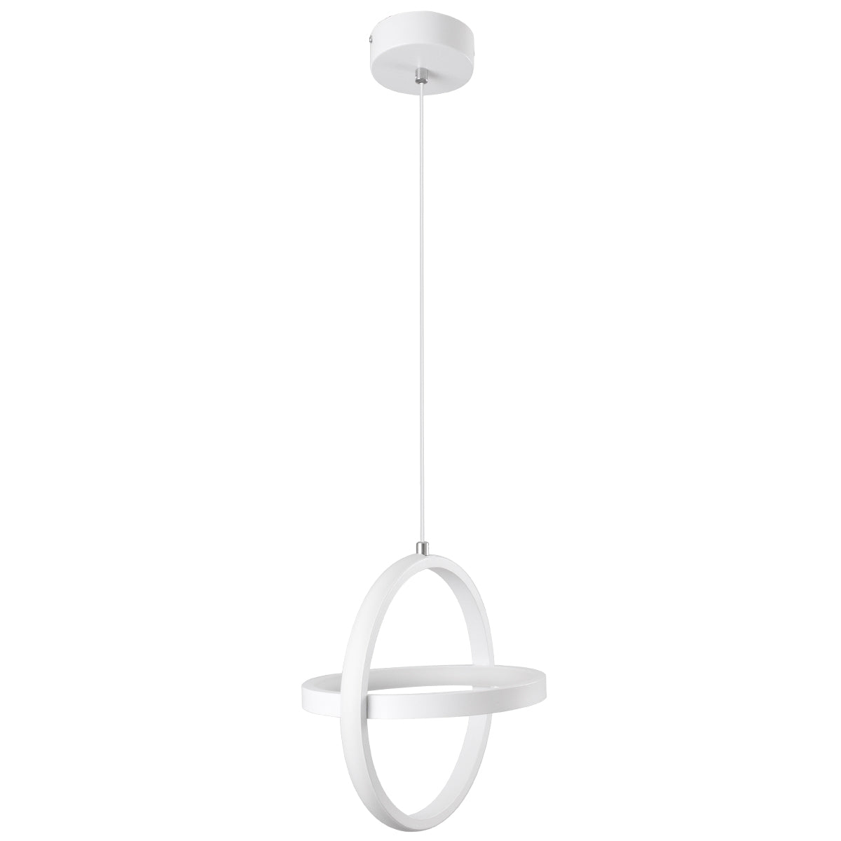 ALICE 61056 Κρεμαστό Φωτιστικό Οροφής Design LED CCT 20W 2400lm 300° AC 220-240V - Εναλλαγή Φωτισμού μέσω Διακόπτη On/Off All In One Ψυχρό 6000k+Φυσικό 4500k+Θερμό 2700k Μ25 x Π22 x Υ25cm - Λευκό