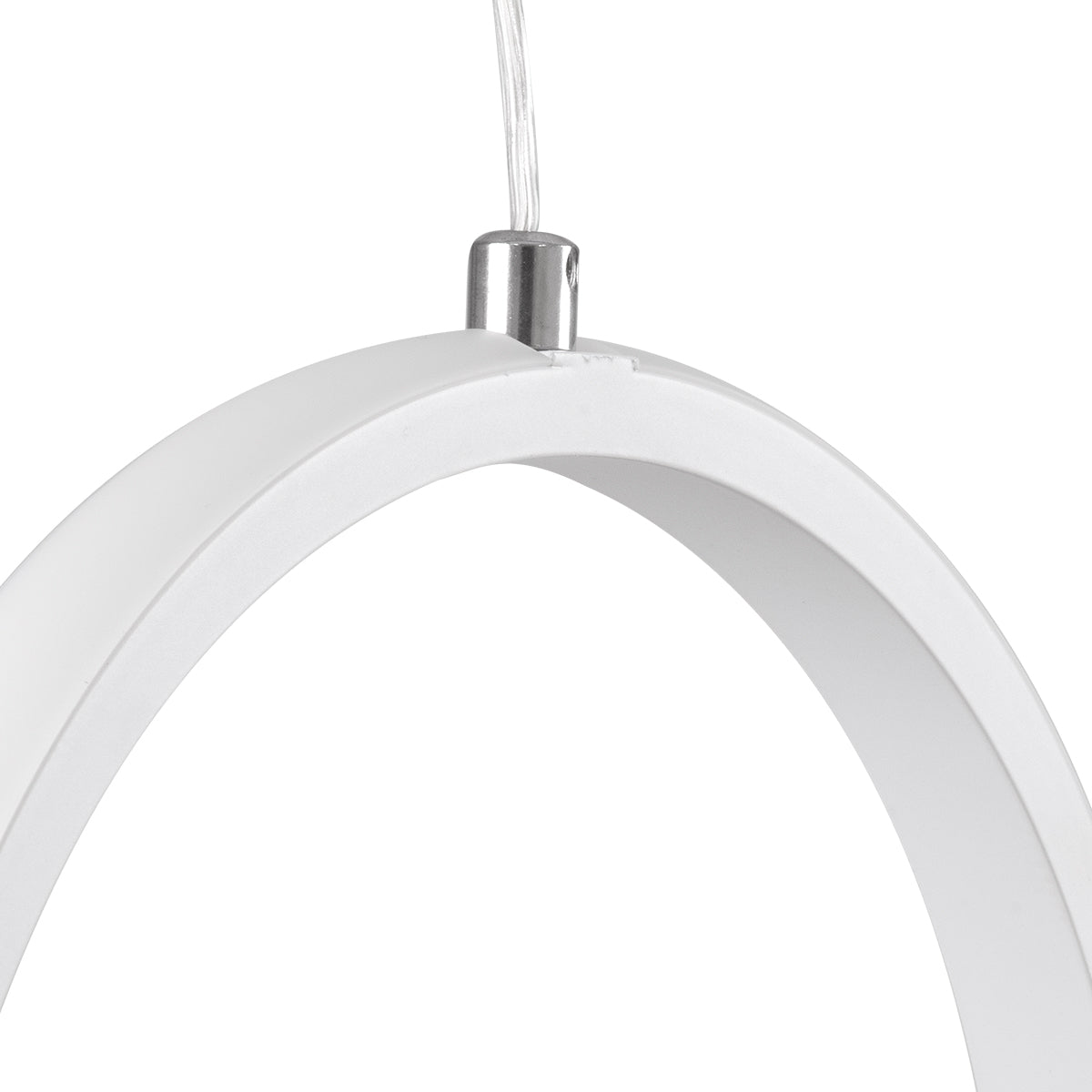 ALICE 61056 Κρεμαστό Φωτιστικό Οροφής Design LED CCT 20W 2400lm 300° AC 220-240V - Εναλλαγή Φωτισμού μέσω Διακόπτη On/Off All In One Ψυχρό 6000k+Φυσικό 4500k+Θερμό 2700k Μ25 x Π22 x Υ25cm - Λευκό