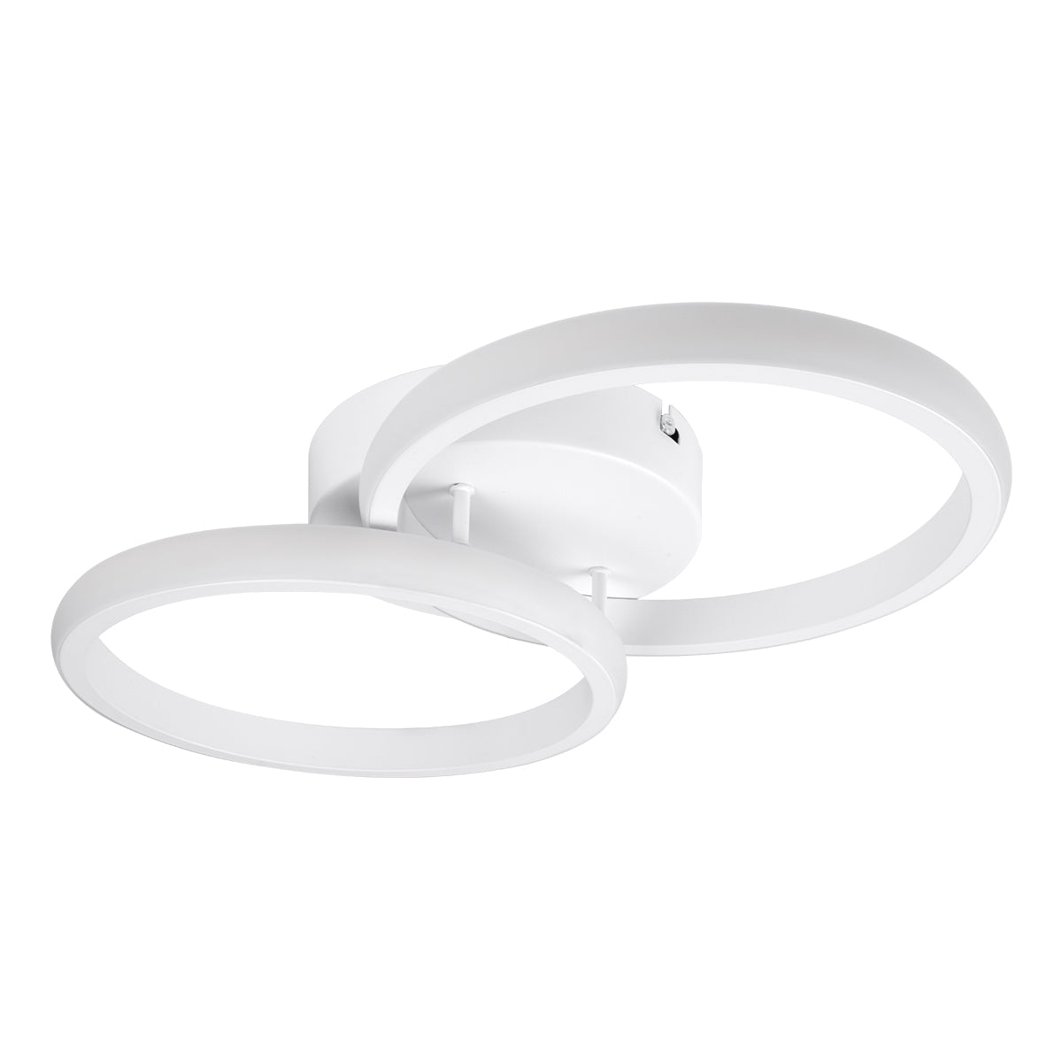CORA 61059 Μοντέρνο Φωτιστικό Οροφής LED 18W 2160lm 300° AC 220-240V IP20 Ρυθμιζόμενο Λευκό CCT με On/Off 2700K/4500K/6000K - Lumileds SMD Chip - Λευκό Ματ - Μ36 x Π20.5 x Υ7