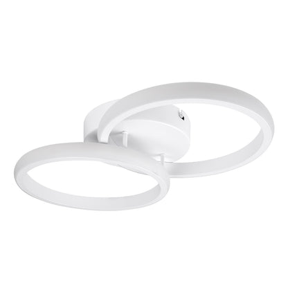 CORA 61059 Μοντέρνο Φωτιστικό Οροφής LED 18W 2160lm 300° AC 220-240V IP20 Ρυθμιζόμενο Λευκό CCT με On/Off 2700K/4500K/6000K - Lumileds SMD Chip - Λευκό Ματ - Μ36 x Π20.5 x Υ7