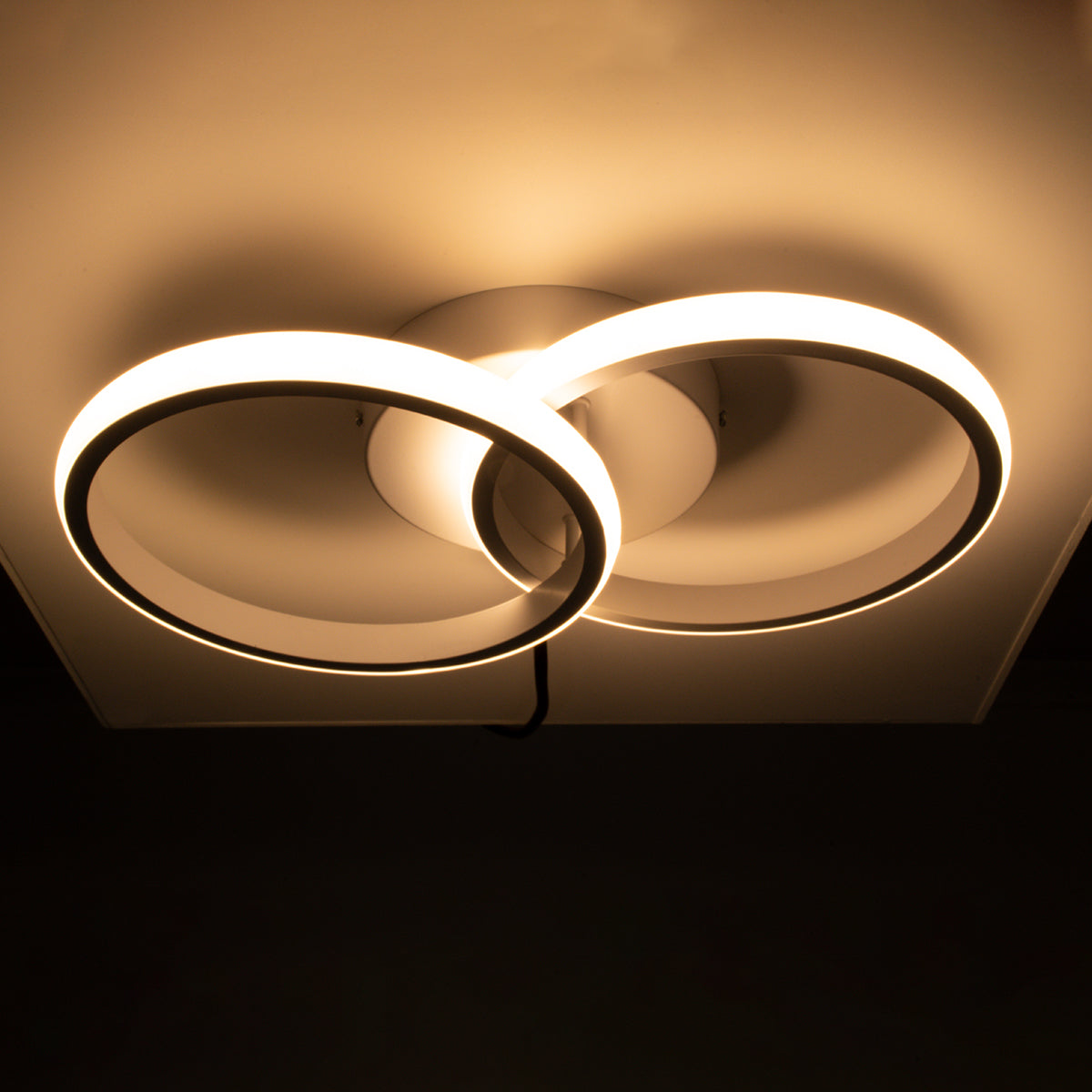 CORA 61059 Μοντέρνο Φωτιστικό Οροφής LED 18W 2160lm 300° AC 220-240V IP20 Ρυθμιζόμενο Λευκό CCT με On/Off 2700K/4500K/6000K - Lumileds SMD Chip - Λευκό Ματ - Μ36 x Π20.5 x Υ7