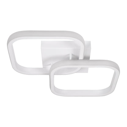 NORA 61062 Μοντέρνο Φωτιστικό Οροφής LED 22W 2640lm 300° AC 220-240V IP20 Ρυθμιζόμενο Λευκό CCT με On/Off 2700K/4500K/6000K - Lumileds SMD Chip - Λευκό Ματ - Μ40 x Π24 x Υ7