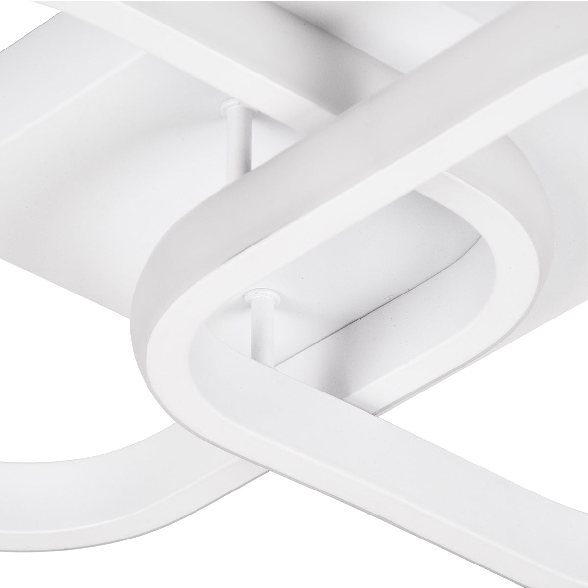 NORA 61062 Μοντέρνο Φωτιστικό Οροφής LED 22W 2640lm 300° AC 220-240V IP20 Ρυθμιζόμενο Λευκό CCT με On/Off 2700K/4500K/6000K - Lumileds SMD Chip - Λευκό Ματ - Μ40 x Π24 x Υ7