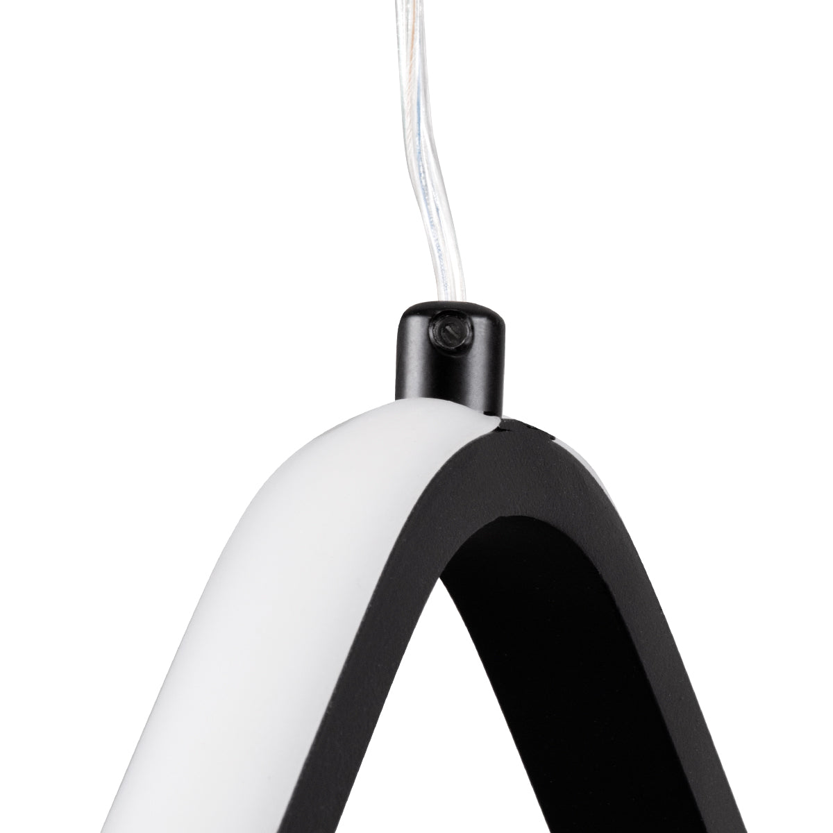 ROSE 61064 Κρεμαστό Φωτιστικό Οροφής Design LED CCT 22W 2640lm 300° AC 220-240V - Εναλλαγή Φωτισμού μέσω Διακόπτη On/Off All In One Ψυχρό 6000k+Φυσικό 4500k+Θερμό 2700k Μ24 x Π22 x Υ24cm - Μαύρο