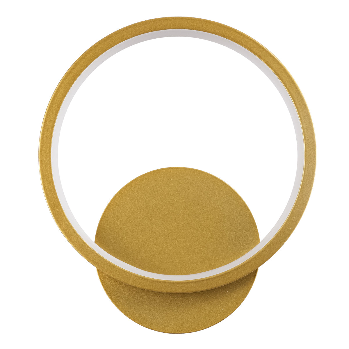 TED 61072 Μοντέρνο Φωτιστικό Τοίχου - Απλίκα LED 9W 1080lm 300° AC 220-240V IP20 Ρυθμιζόμενο Λευκό CCT με On/Off 2700K/4500K/6000K - Lumileds SMD Chip - Χρυσό Βούρτσας - Μ20 x Π5.5 x Υ23