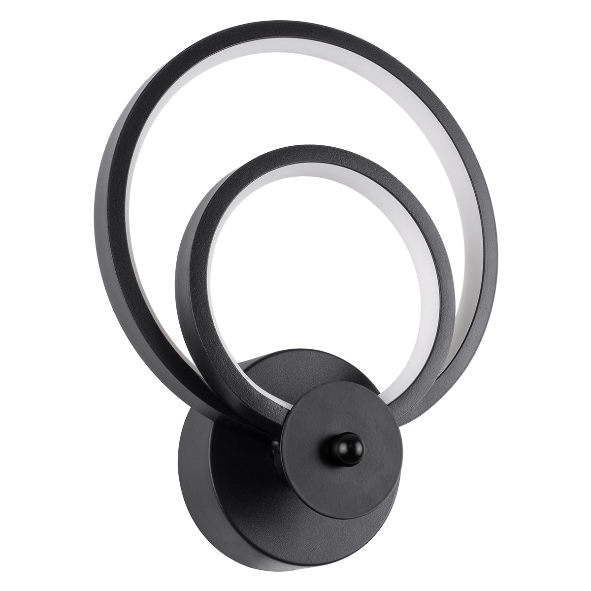 FREDDIE 61076 Φωτιστικό Τοίχου - Απλίκα Design LED CCT 15W 1800lm 300° AC 220-240V - Εναλλαγή Φωτισμού μέσω Διακόπτη On/Off All In One Ψυχρό 6000k+Φυσικό 4500k+Θερμό 2700k Μ20 x Π7.5 x Υ25cm - Μαύρο