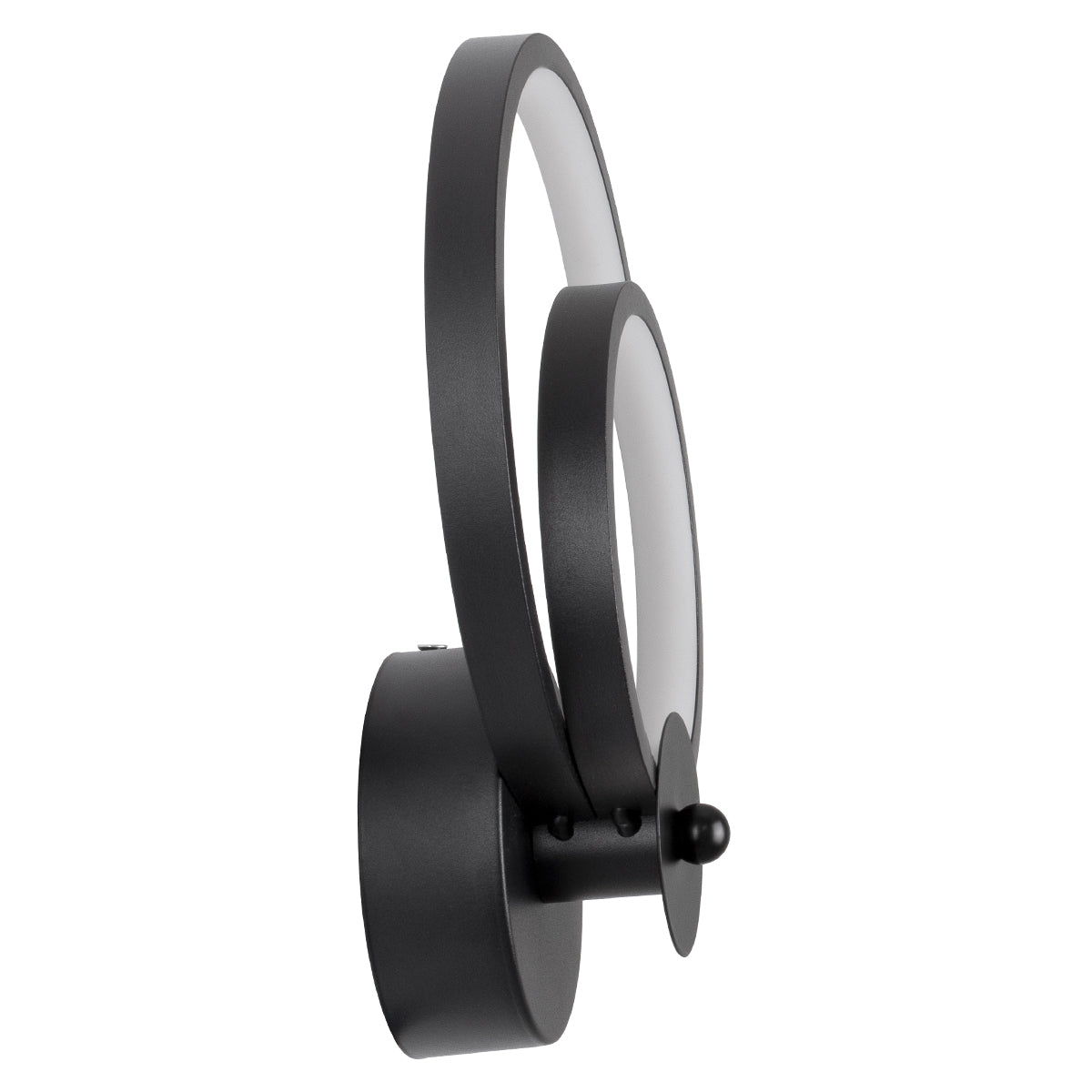 FREDDIE 61076 Φωτιστικό Τοίχου - Απλίκα Design LED CCT 15W 1800lm 300° AC 220-240V - Εναλλαγή Φωτισμού μέσω Διακόπτη On/Off All In One Ψυχρό 6000k+Φυσικό 4500k+Θερμό 2700k Μ20 x Π7.5 x Υ25cm - Μαύρο