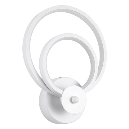 FREDDIE 61077 Φωτιστικό Τοίχου - Απλίκα Design LED CCT 15W 1800lm 300° AC 220-240V - Εναλλαγή Φωτισμού μέσω Διακόπτη On/Off All In One Ψυχρό 6000k+Φυσικό 4500k+Θερμό 2700k Μ20 x Π7.5 x Υ25cm - Λευκό