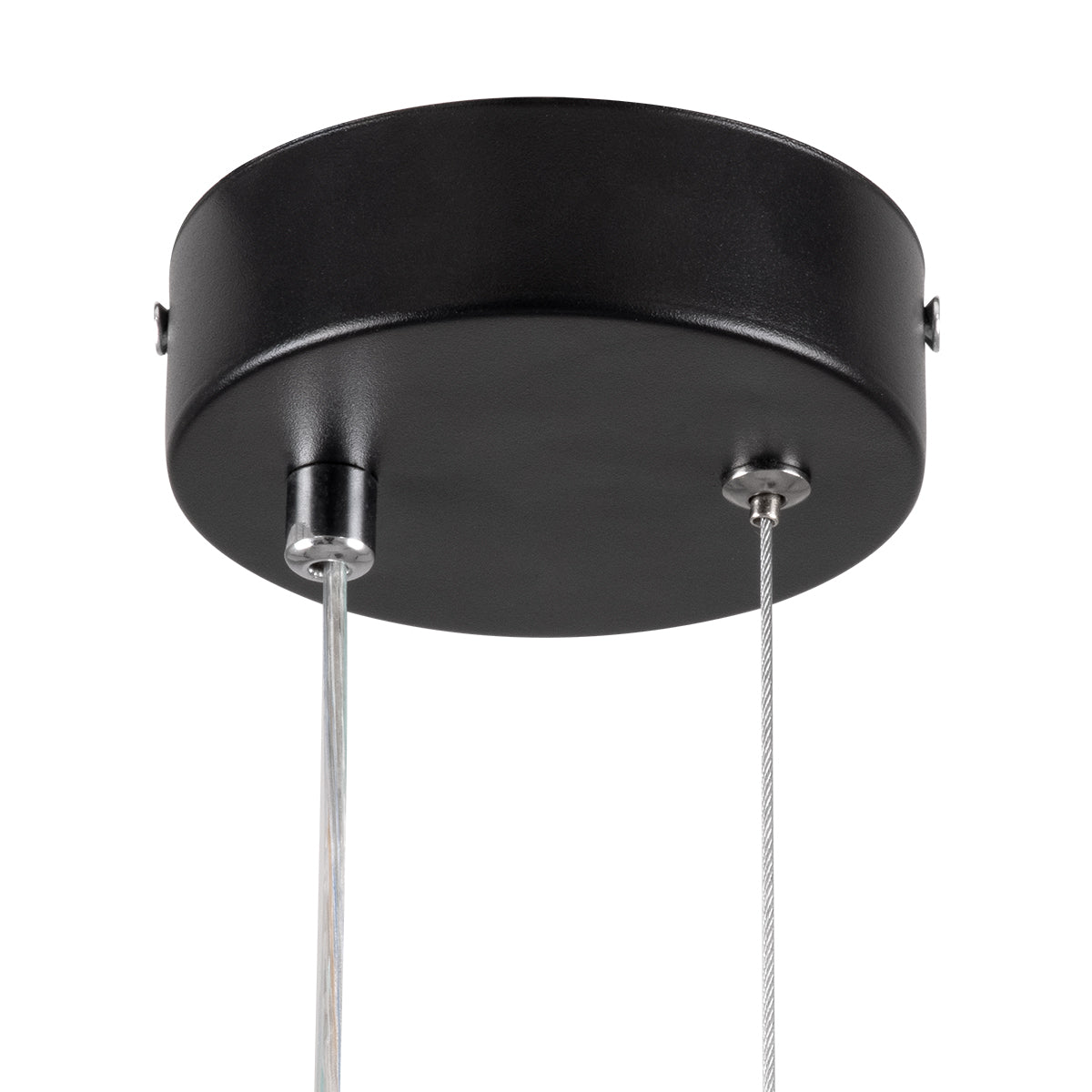 MARY 61082 Κρεμαστό Φωτιστικό Οροφής Design LED CCT 12W 1440lm 300° AC 220-240V - Εναλλαγή Φωτισμού μέσω Διακόπτη On/Off All In One Ψυχρό 6000k+Φυσικό 4500k+Θερμό 2700k Μ20 x Π2.3 x Υ28.5cm - Μαύρο