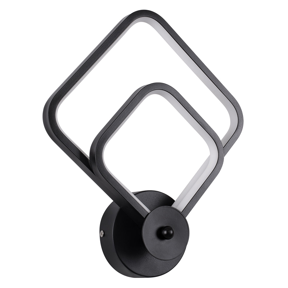 ANNA 61085 Φωτιστικό Τοίχου - Απλίκα Design LED CCT 15W 1800lm 300° AC 220-240V - Εναλλαγή Φωτισμού μέσω Διακόπτη On/Off All In One Ψυχρό 6000k+Φυσικό 4500k+Θερμό 2700k Μ25 x Π8 x Υ30cm - Μαύρο