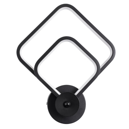 ANNA 61085 Φωτιστικό Τοίχου - Απλίκα Design LED CCT 15W 1800lm 300° AC 220-240V - Εναλλαγή Φωτισμού μέσω Διακόπτη On/Off All In One Ψυχρό 6000k+Φυσικό 4500k+Θερμό 2700k Μ25 x Π8 x Υ30cm - Μαύρο