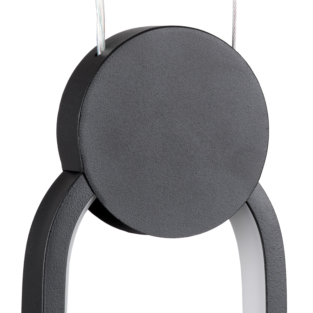 ILDI 61088 Κρεμαστό Φωτιστικό Οροφής Design LED CCT 12W 1440lm 300° AC 220-240V - Εναλλαγή Φωτισμού μέσω Διακόπτη On/Off All In One Ψυχρό 6000k+Φυσικό 4500k+Θερμό 2700k Μ10 x Π2.3 x Υ38cm - Μαύρο