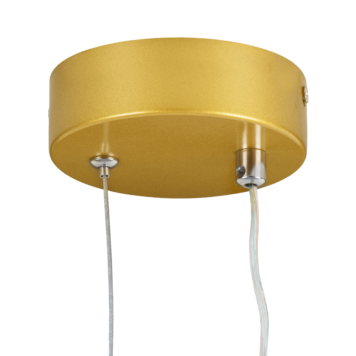 ILDI 61090 Κρεμαστό Φωτιστικό Οροφής Design LED CCT 12W 1440lm 300° AC 220-240V - Εναλλαγή Φωτισμού μέσω Διακόπτη On/Off All In One Ψυχρό 6000k+Φυσικό 4500k+Θερμό 2700k Μ10 x Π2.3 x Υ38cm - Χρυσό Βούρτσας