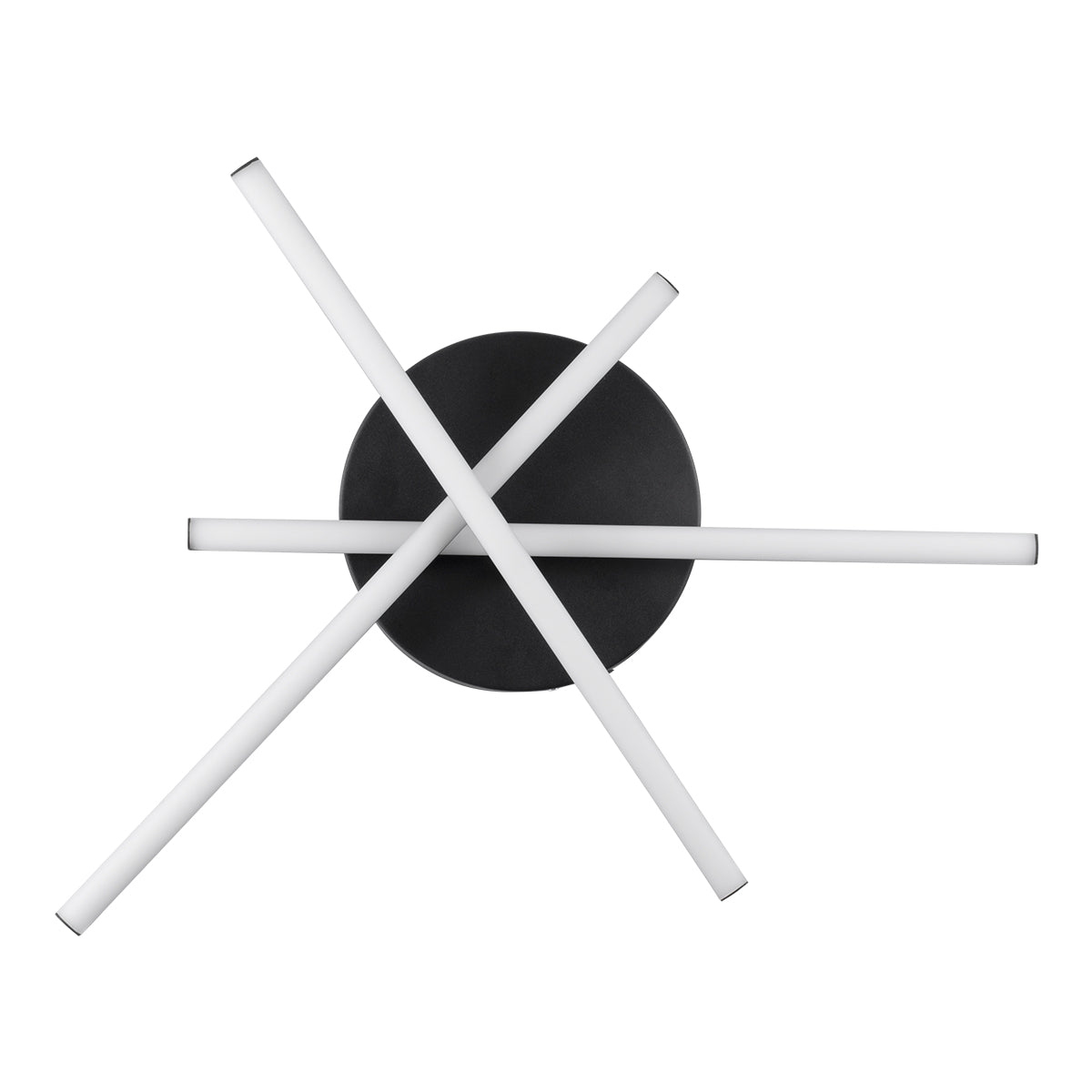 DRACO 61093 Μοντέρνο Φωτιστικό Οροφής LED 45W 5535lm 120° AC 220-240V IP20 Ρυθμιζόμενο Λευκό CCT με Χειριστήριο από 2700K έως 6000K Dimmable - Lumileds SMD Chip - Μαύρο Ματ - Μ50 x Π50 x Υ11