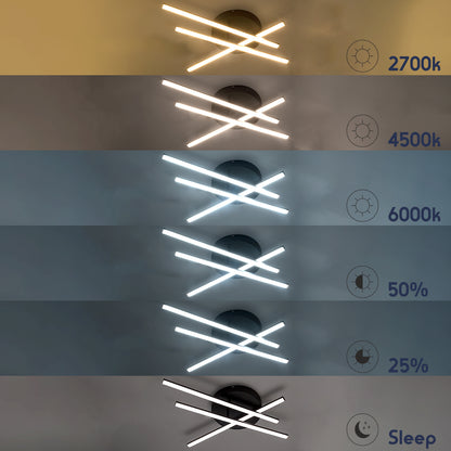 DRACO 61094 Μοντέρνο Φωτιστικό Οροφής LED 45W 5535lm 120° AC 220-240V IP20 Ρυθμιζόμενο Λευκό CCT με Χειριστήριο από 2700K έως 6000K Dimmable - Lumileds SMD Chip - Λευκό Ματ - Μ50 x Π50 x Υ11