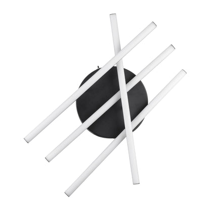 DRACO 61095 Μοντέρνο Φωτιστικό Οροφής LED 60W 7380lm 120° AC 220-240V IP20 Ρυθμιζόμενο Λευκό CCT με Χειριστήριο από 2700K έως 6000K Dimmable - Lumileds SMD Chip - Μαύρο Ματ - Μ60 x Π60 x Υ11