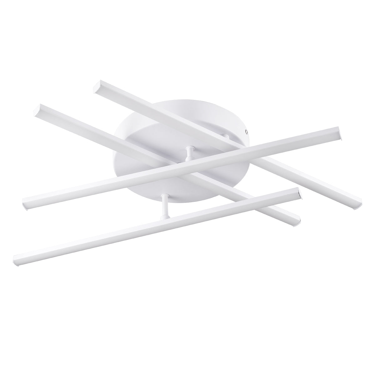 DRACO 61096 Μοντέρνο Φωτιστικό Οροφής LED 60W 7380lm 120° AC 220-240V IP20 Ρυθμιζόμενο Λευκό CCT με Χειριστήριο από 2700K έως 6000K Dimmable - Lumileds SMD Chip - Λευκό Ματ - Μ60 x Π60 x Υ11cm