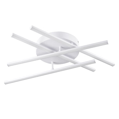 DRACO 61096 Μοντέρνο Φωτιστικό Οροφής LED 60W 7380lm 120° AC 220-240V IP20 Ρυθμιζόμενο Λευκό CCT με Χειριστήριο από 2700K έως 6000K Dimmable - Lumileds SMD Chip - Λευκό Ματ - Μ60 x Π60 x Υ11cm