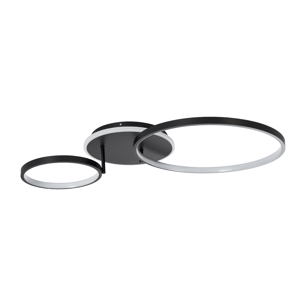 NEMESIS 61105 Φωτιστικό Οροφής Δαχτυλίδι-Κύκλος LED CCT 67W 7573lm 360° AC 220-240V - Εναλλαγή Φωτισμού μέσω Τηλεχειριστηρίου All In One Ψυχρό 6000k+Φυσικό 4500k+Θερμό 2700k Dimmable Φ25+45cm+BackLight - Μαύρο