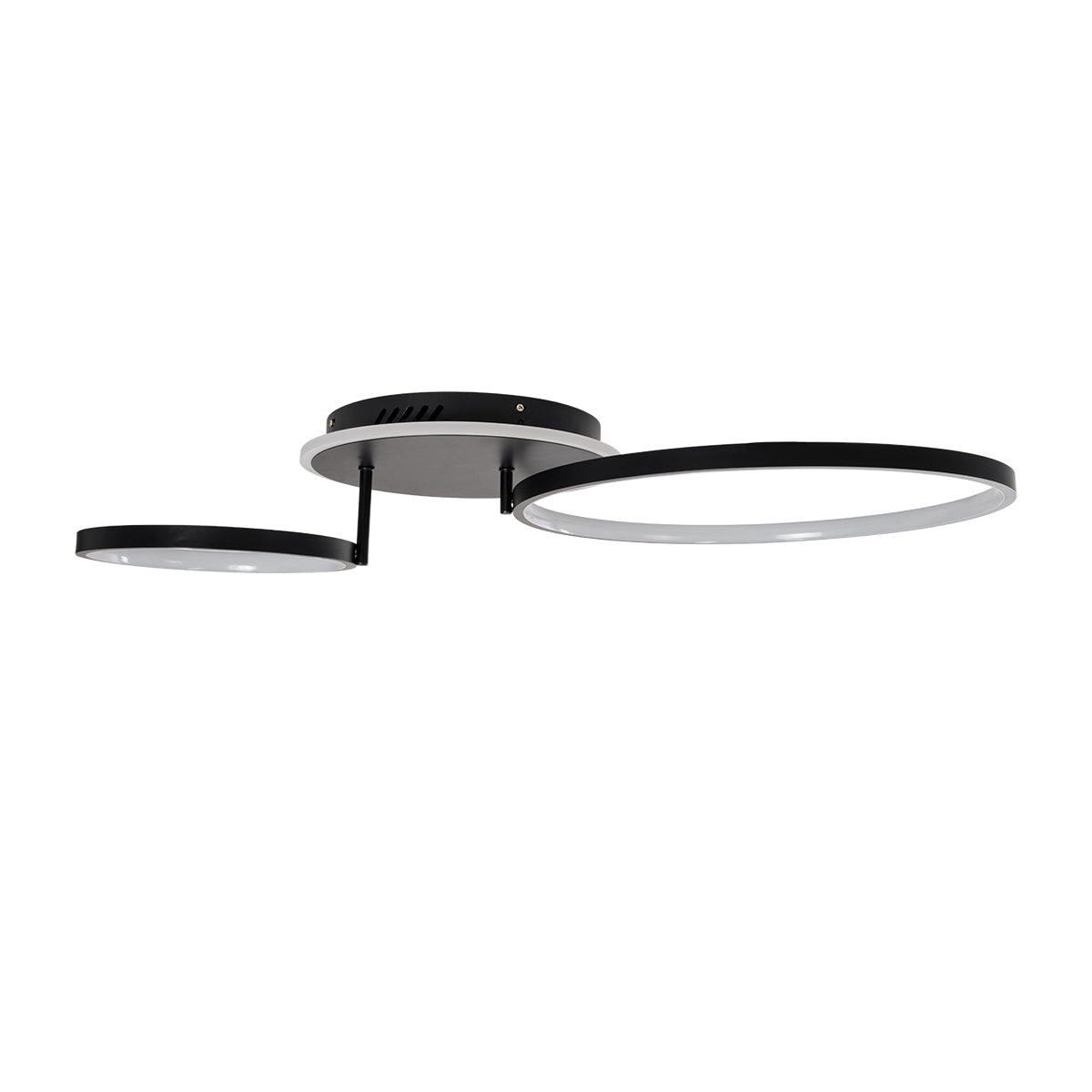 NEMESIS 61105 Φωτιστικό Οροφής Δαχτυλίδι-Κύκλος LED CCT 67W 7573lm 360° AC 220-240V - Εναλλαγή Φωτισμού μέσω Τηλεχειριστηρίου All In One Ψυχρό 6000k+Φυσικό 4500k+Θερμό 2700k Dimmable Φ25+45cm+BackLight - Μαύρο