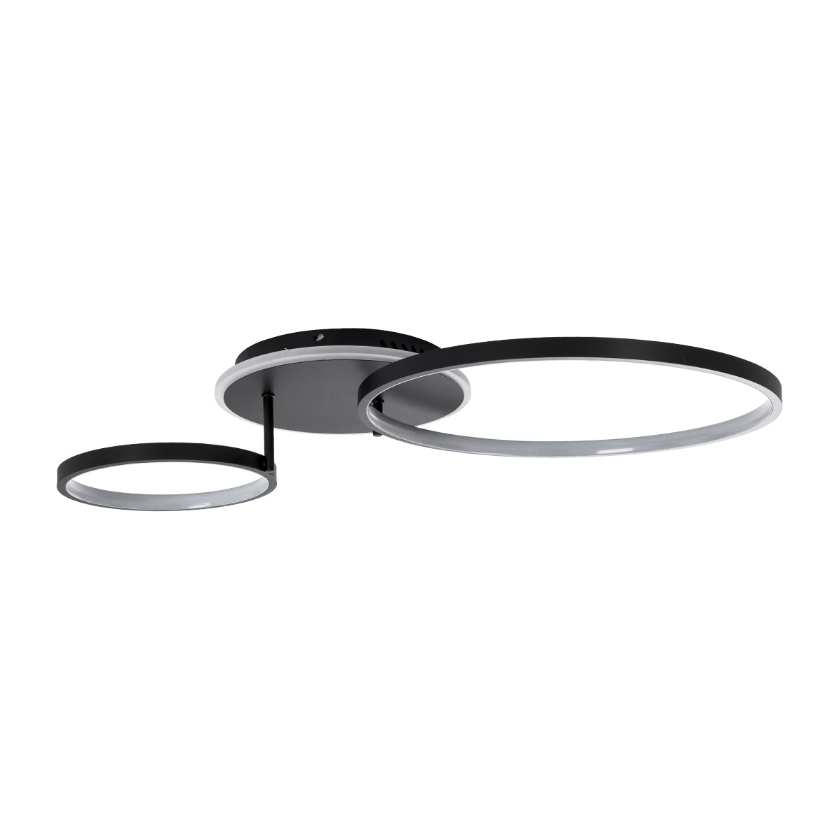 NEMESIS 61105 Φωτιστικό Οροφής Δαχτυλίδι-Κύκλος LED CCT 67W 7573lm 360° AC 220-240V - Εναλλαγή Φωτισμού μέσω Τηλεχειριστηρίου All In One Ψυχρό 6000k+Φυσικό 4500k+Θερμό 2700k Dimmable Φ25+45cm+BackLight - Μαύρο