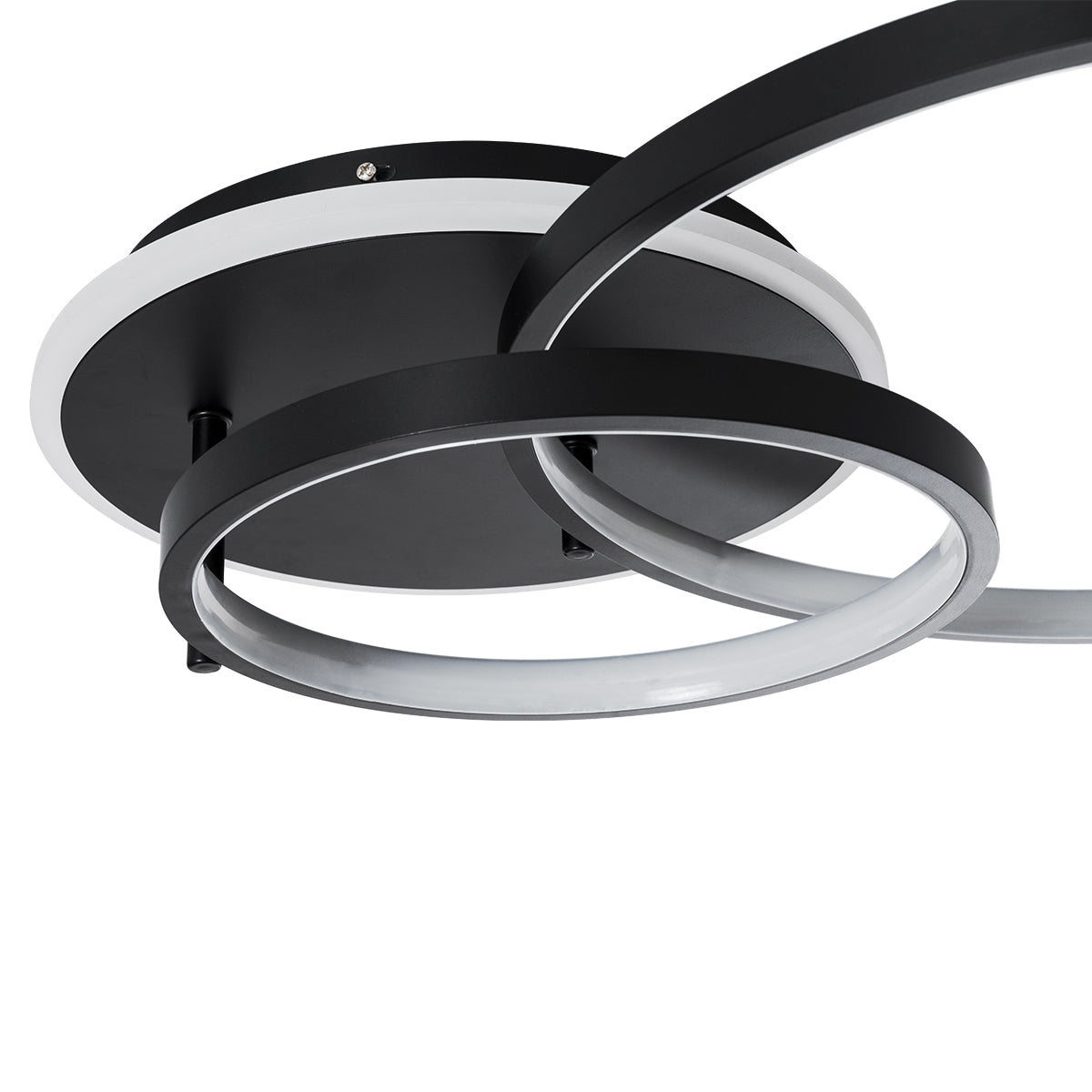 NEMESIS 61105 Φωτιστικό Οροφής Δαχτυλίδι-Κύκλος LED CCT 67W 7573lm 360° AC 220-240V - Εναλλαγή Φωτισμού μέσω Τηλεχειριστηρίου All In One Ψυχρό 6000k+Φυσικό 4500k+Θερμό 2700k Dimmable Φ25+45cm+BackLight - Μαύρο