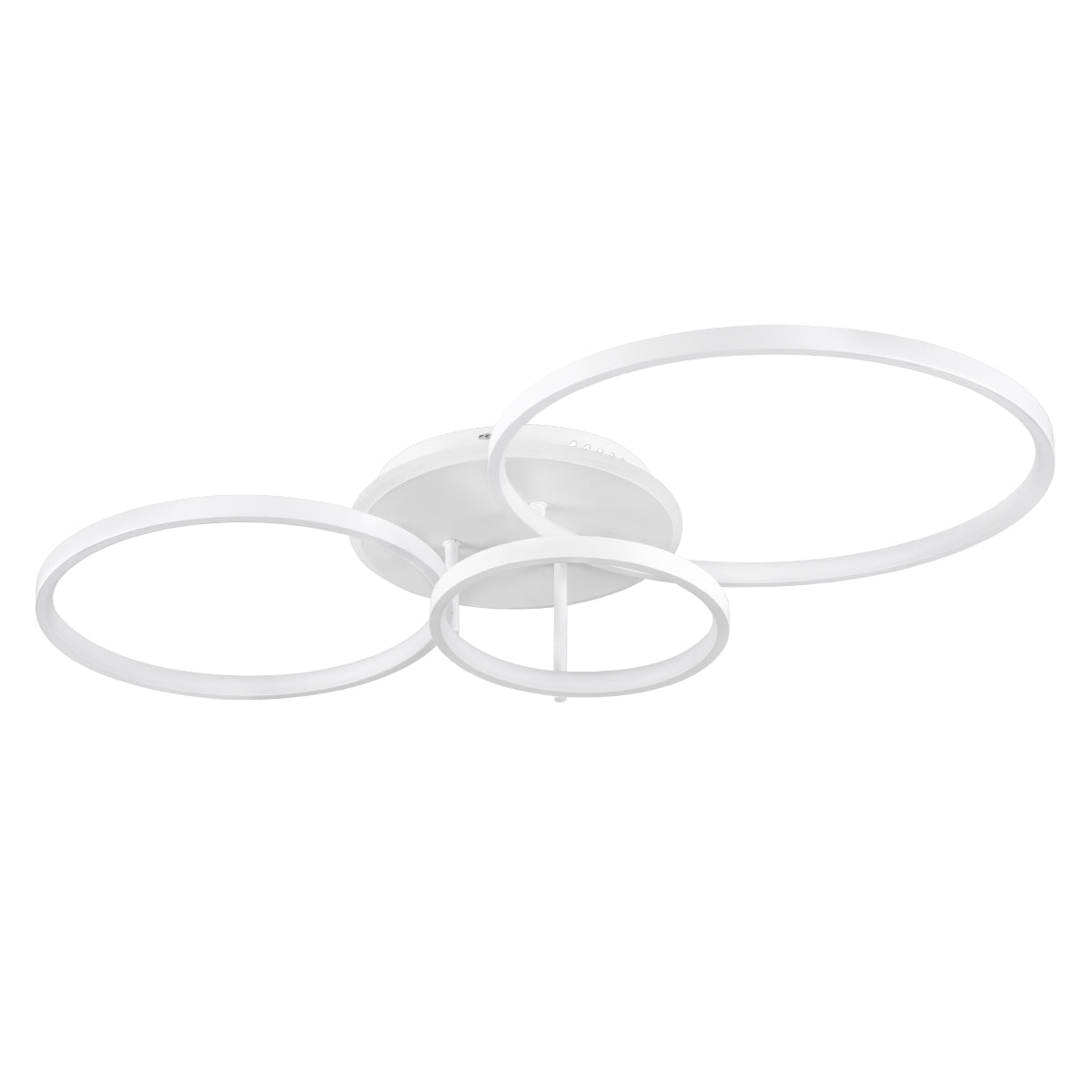 NEMESIS 61109 Φωτιστικό Οροφής Δαχτυλίδι-Κύκλος LED CCT 98W 11858lm 360° AC 220-240V - Εναλλαγή Φωτισμού μέσω Τηλεχειριστηρίου All In One Ψυχρό 6000k+Φυσικό 4500k+Θερμό 2700k Dimmable Φ25+35+45cm+BackLight - Λευκό