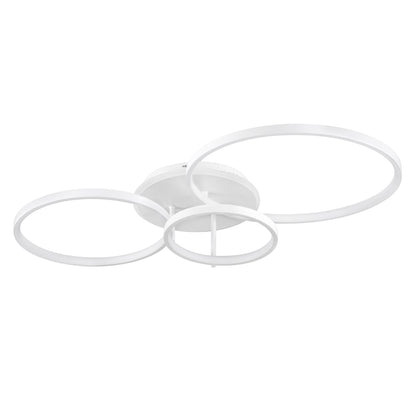 NEMESIS 61109 Φωτιστικό Οροφής Δαχτυλίδι-Κύκλος LED CCT 98W 11858lm 360° AC 220-240V - Εναλλαγή Φωτισμού μέσω Τηλεχειριστηρίου All In One Ψυχρό 6000k+Φυσικό 4500k+Θερμό 2700k Dimmable Φ25+35+45cm+BackLight - Λευκό