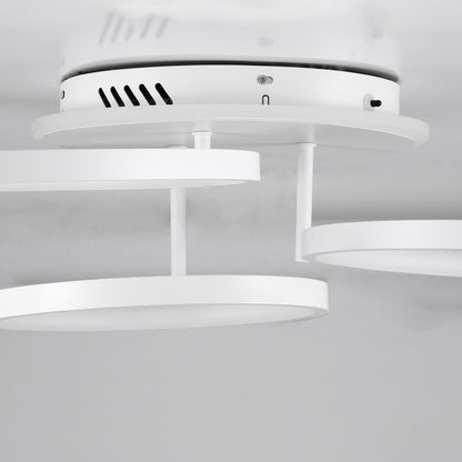 NEMESIS 61109 Φωτιστικό Οροφής Δαχτυλίδι-Κύκλος LED CCT 98W 11858lm 360° AC 220-240V - Εναλλαγή Φωτισμού μέσω Τηλεχειριστηρίου All In One Ψυχρό 6000k+Φυσικό 4500k+Θερμό 2700k Dimmable Φ25+35+45cm+BackLight - Λευκό