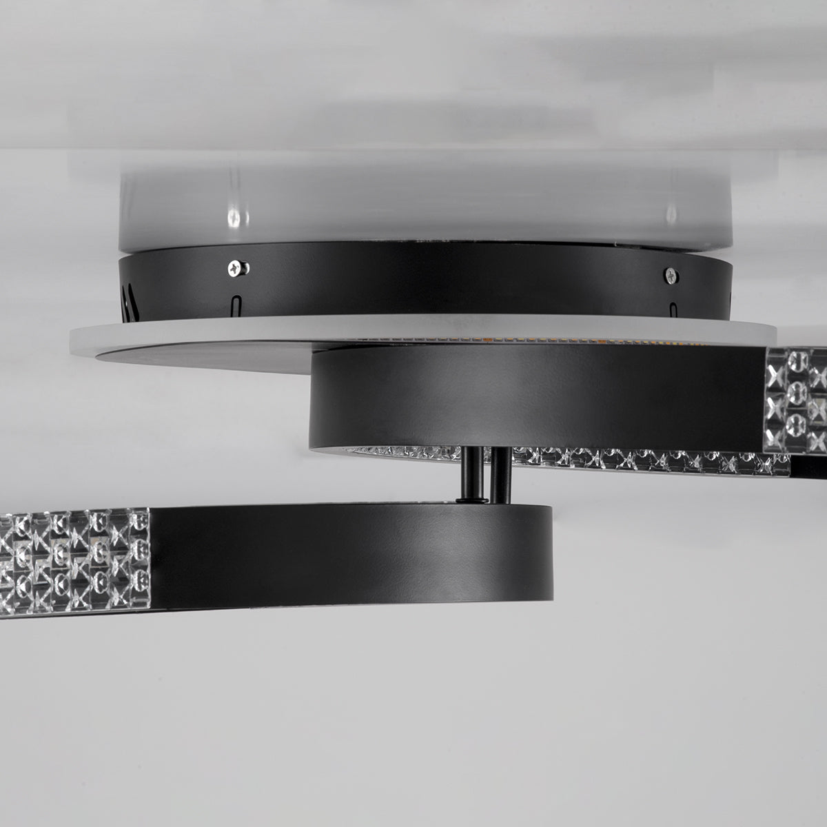 DIAMOND 61111 Φωτιστικό Οροφής Δαχτυλίδι-Κύκλος LED CCT 67W 8078lm 360° AC 220-240V - Εναλλαγή Φωτισμού μέσω Τηλεχειριστηρίου All In One Ψυχρό 6000k+Φυσικό 4500k+Θερμό 2700k Dimmable Φ30+40cm+BackLight - Μαύρο