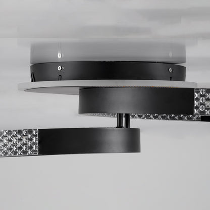 DIAMOND 61111 Φωτιστικό Οροφής Δαχτυλίδι-Κύκλος LED CCT 67W 8078lm 360° AC 220-240V - Εναλλαγή Φωτισμού μέσω Τηλεχειριστηρίου All In One Ψυχρό 6000k+Φυσικό 4500k+Θερμό 2700k Dimmable Φ30+40cm+BackLight - Μαύρο