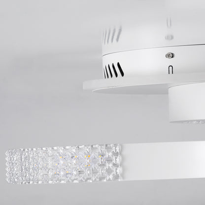 DIAMOND 61112 Φωτιστικό Οροφής Δαχτυλίδι-Κύκλος LED CCT 67W 8078lm 360° AC 220-240V - Εναλλαγή Φωτισμού μέσω Τηλεχειριστηρίου All In One Ψυχρό 6000k+Φυσικό 4500k+Θερμό 2700k Dimmable Φ30+40cm+BackLight - Λευκό