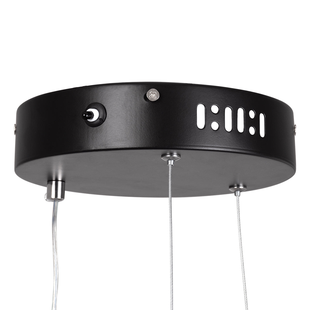 DIAMOND 61130 Μοντέρνο Κρεμαστό Φωτιστικό Οροφής LED 45W 5230lm 360° AC 220-240V IP20 Ρυθμιζόμενο Λευκό CCT με Χειριστήριο από 2700K έως 6000K Dimmable - Lumileds SMD Chip - Μαυρό Ματ - Μ60 x Π60 x Υ3