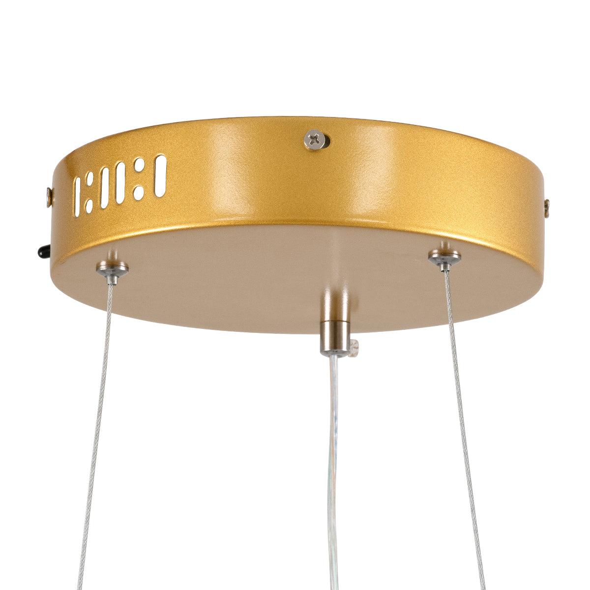 DIAMOND 61133 Κρεμαστό Φωτιστικό Δαχτυλίδι-Κύκλος LED CCT 67W 7689lm 360° AC 220-240V - Εναλλαγή Φωτισμού μέσω Τηλεχειριστηρίου All In One Ψυχρό 6000k+Φυσικό 4500k+Θερμό 2700k Dimmable Φ80cm - Χρυσό Βούρτσας