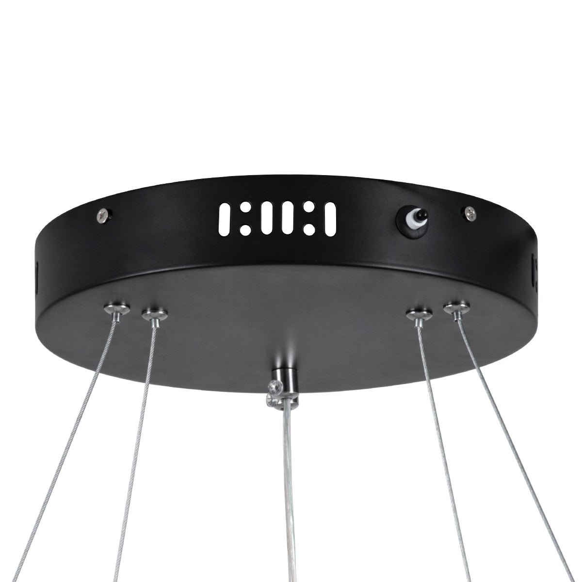 DIAMOND DUO 61150 Μοντέρνο Κρεμαστό Φωτιστικό Οροφής LED 75W 8743lm 360° AC 220-240V IP20 Ρυθμιζόμενο Λευκό CCT με Χειριστήριο από 2700K έως 6000K Dimmable - Lumileds SMD Chip - Μαυρό Ματ - Μ60 x Π60 x Υ40