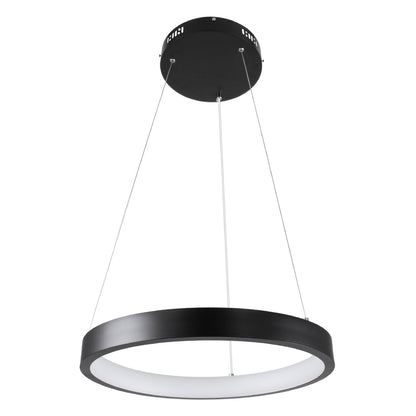 NEMESIS 61155 Μοντέρνο Κρεμαστό Φωτιστικό Οροφής LED 30W 3513lm 360° AC 220-240V IP20 Ρυθμιζόμενο Λευκό CCT με Χειριστήριο από 2700K έως 6000K Dimmable - Lumileds SMD Chip - Μαυρό Ματ - Μ40 x Π40 x Υ4