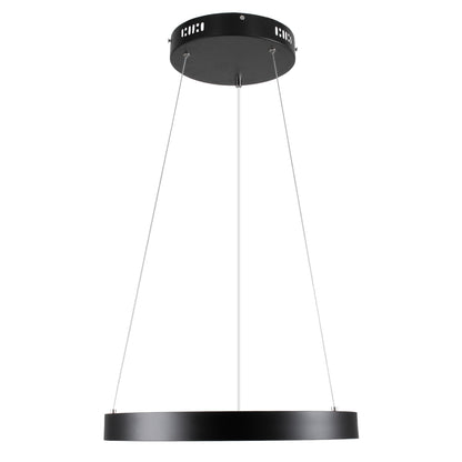 NEMESIS 61155 Μοντέρνο Κρεμαστό Φωτιστικό Οροφής LED 30W 3513lm 360° AC 220-240V IP20 Ρυθμιζόμενο Λευκό CCT με Χειριστήριο από 2700K έως 6000K Dimmable - Lumileds SMD Chip - Μαυρό Ματ - Μ40 x Π40 x Υ4