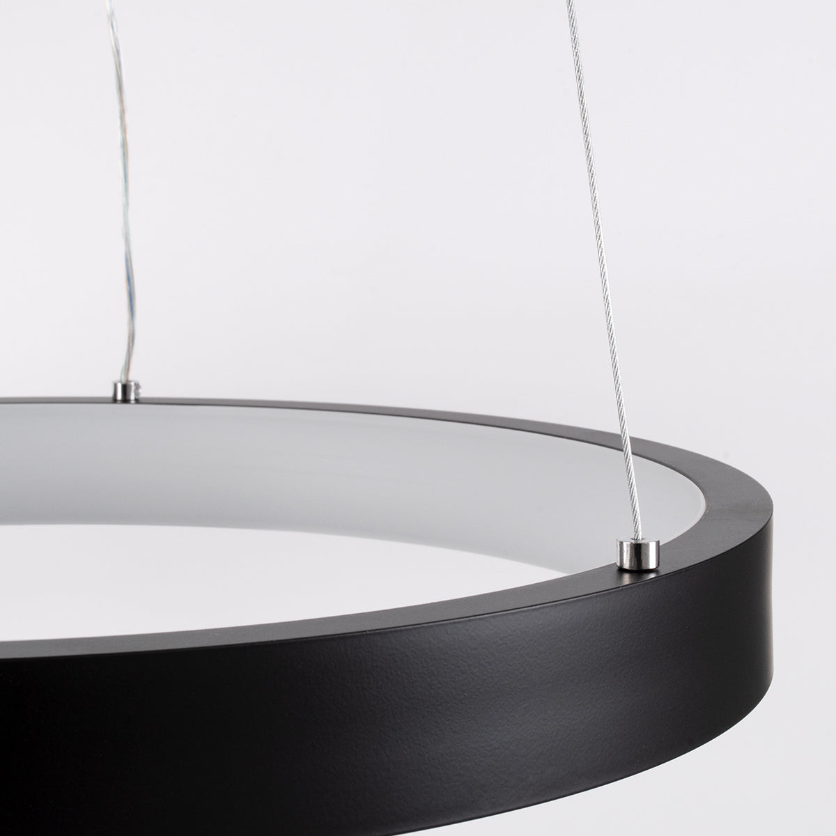 NEMESIS 61155 Μοντέρνο Κρεμαστό Φωτιστικό Οροφής LED 30W 3513lm 360° AC 220-240V IP20 Ρυθμιζόμενο Λευκό CCT με Χειριστήριο από 2700K έως 6000K Dimmable - Lumileds SMD Chip - Μαυρό Ματ - Μ40 x Π40 x Υ4