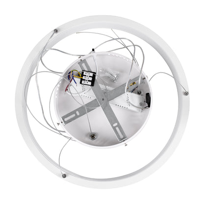 NEMESIS 61156 Μοντέρνο Κρεμαστό Φωτιστικό Οροφής LED 30W 3513lm 360° AC 220-240V IP20 Ρυθμιζόμενο Λευκό CCT με Χειριστήριο από 2700K έως 6000K Dimmable - Lumileds SMD Chip - Λευκό Ματ - Μ40 x Π40 x Υ4