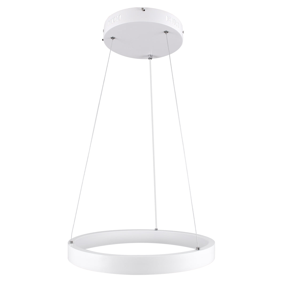 NEMESIS 61156 Μοντέρνο Κρεμαστό Φωτιστικό Οροφής LED 30W 3513lm 360° AC 220-240V IP20 Ρυθμιζόμενο Λευκό CCT με Χειριστήριο από 2700K έως 6000K Dimmable - Lumileds SMD Chip - Λευκό Ματ - Μ40 x Π40 x Υ4