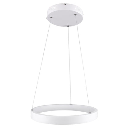 NEMESIS 61156 Μοντέρνο Κρεμαστό Φωτιστικό Οροφής LED 30W 3513lm 360° AC 220-240V IP20 Ρυθμιζόμενο Λευκό CCT με Χειριστήριο από 2700K έως 6000K Dimmable - Lumileds SMD Chip - Λευκό Ματ - Μ40 x Π40 x Υ4