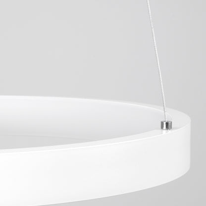 NEMESIS 61156 Μοντέρνο Κρεμαστό Φωτιστικό Οροφής LED 30W 3513lm 360° AC 220-240V IP20 Ρυθμιζόμενο Λευκό CCT με Χειριστήριο από 2700K έως 6000K Dimmable - Lumileds SMD Chip - Λευκό Ματ - Μ40 x Π40 x Υ4