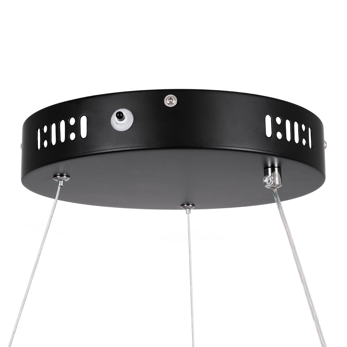 NEMESIS 61158 Κρεμαστό Φωτιστικό Δαχτυλίδι-Κύκλος LED CCT 45W 5230lm 360° AC 220-240V - Εναλλαγή Φωτισμού μέσω Τηλεχειριστηρίου All In One Ψυχρό 6000k+Φυσικό 4500k+Θερμό 2700k Dimmable Φ60cm - Μαύρο